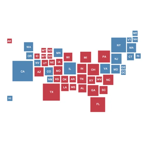 2016 presidential election night maps